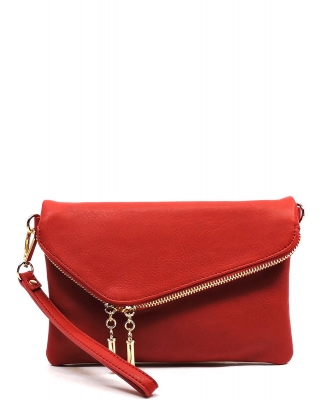 Fashion Envelope Foldover Clutch AD2585RED